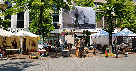 Stand auf dem Umweltmarkt